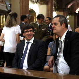Puigdemont y Forn, hace unos días. EFE/Toni Albir