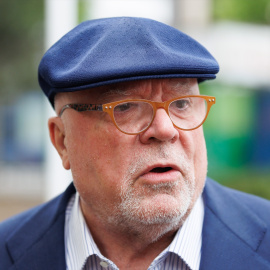 El comisario jubilado José Manuel Villarejo a su llegada a los Juzgados de Plaza de Castilla, a 25 de mayo de 2023, en Madrid.Eduardo Parra