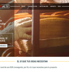 Página principal de la web 'ConAvalSí', lanzada por Cesgar.