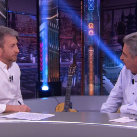 Pablo Motos y Miguel Ángel Revilla durante el programa 'El Hormiguero'