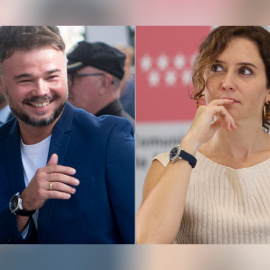 Gabriel Rufián e Isabel Díaz Ayuso.- EUROPA PRESS