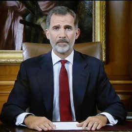 El rey Felipe VI durante su intervención.