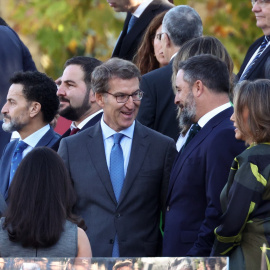 Alberto Núñez Feijóo y Santiago Abascal. Archivo.