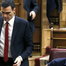 Pedro Sánchez y Pablo Iglesias, en una foto de archivo. / EFE