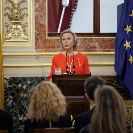 La expresidenta del Congreso de los Diputados y senadora electa, Luisa Fernanda Rudi, en un acto en la Cámara Baja el pasado junio. E.P./Alejandro Martínez Vélez