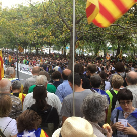 Concentració davant l'edifici de la Ciutat de la Justicia / M.D.