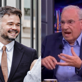 Gabriel Rufián y Alfonso Guerra.-