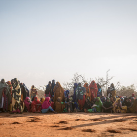 Desplazados en Dollow, Somalia.