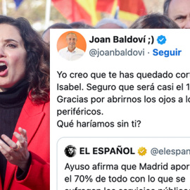 Isabel Díaz Ayuso durante un acto del PP contra la amnistía este domingo en Madrid.- RICARDO RUBIO (EFE)