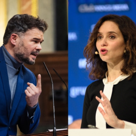 Gabriel Rufián e Isabel Díaz Ayuso.- EP
