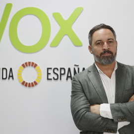 El presidente de Vox, Santiago Abascal, durante una entrevista con la Agencia EFE este 27 de julio de 2023.
