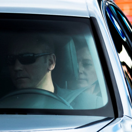 Forcadell, a su salida de la cárcel de Alcalá Meco. REUTERS/Juan Medina