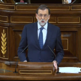 Mariano Rajoy interviene en el Congreso.