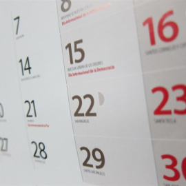 El calendario laboral de 2018 tendrá doce festivos con un solo puente. / Europa Press