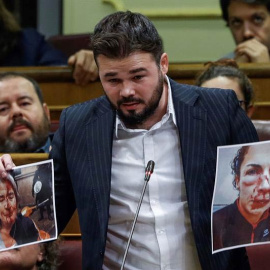 Gabriel Rufián en el Congreso. | EFE