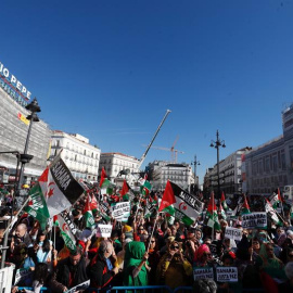 Manifestación en Madrid en apoyo al pueblo del Sahara