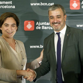 Ada Colau y Jaume Collboni.