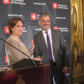 Ada Colau i Jaume Collboni quan van formalitzar acord de govern entre BComú i PSC
