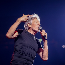 El cantante Roger Waters durante una actuación en el Wizink Center, a 23 de marzo de 2023, en Madrid (España).