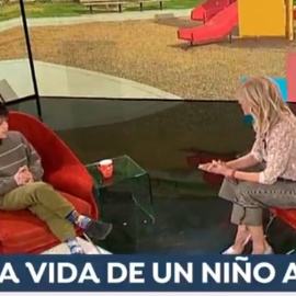 Momento de la entrevista de Pau Brunet en 'Espejo público'. - Captura Twitter