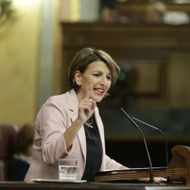 La diputada de En Marea Yolanda Díaz, en el congreso. EUROPA PRESS
