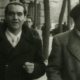 Federico García Lorca y Rafael Rodríguez Rapún.