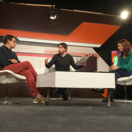 Els politòlegs Jordi Muñoz i Gemma Ubasart, moderats pel periodista Sergi Picazo