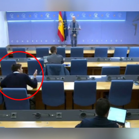 Sala de prensa del Congreso de los Diputados.