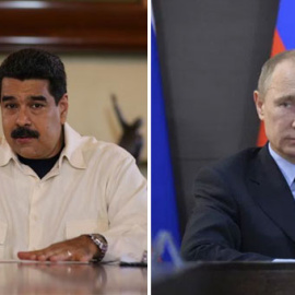 El presidente de Venezuela, Nicolás Maduro, y su homólogo ruso, Vladimir Putin.