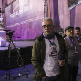 El diputado de Podemos Diego Cañamero, en Vistalegre. / CHEMA MOYA (EFE)