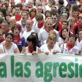No a las agresiones sexuales en Sanfermines