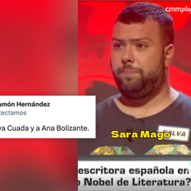 La metedura de pata de un concursante de la tele al responder "Sara Mago"