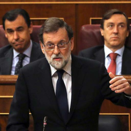 Rajoy interviene en el Congreso. | EFE