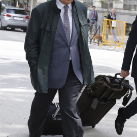 Jordi Pujol Ferrusola, el primogénito del expresidente catalán, que comparece por tercera vez en la Audiencia Nacional para responder en esta ocasión a las revelaciones de los últimos informes de la UDEF que apuntan a que ocultó 30 millones de euros 