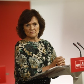 La exministra y dirigente del PSOE Carmen Calvo. E.P.