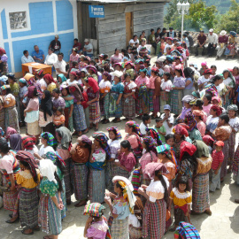 Consulta comunitaria en Guatemala.