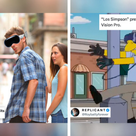 Memes con las Apple Vision Pro.