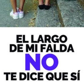 Campaña puesta en marcha por el ayuntamiento de Sevilla para el próximo 25 de noviembre: "El largo de mi falda NO te dice que sí"