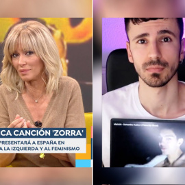 La presentadora Sussana Griso y el activista LGTBI Daniel Valero.-