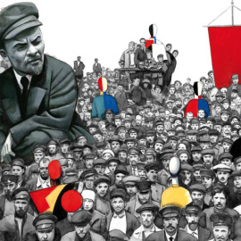 Los 'Diez días que sacudieron al mundo' de John Reed ilustrados por Fernando de Vicente en la edición de Capitán Swing y Nórdica.