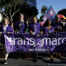 Marcha en favor de las personas trans en San Francisco.