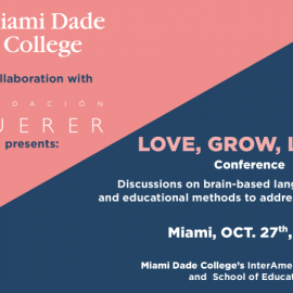 Conferencia de la Universidad de Miami Dade junto a la Fundación Querer sobre la educación bilingüe para niños con enfermedades neurológicas en EEUU. / Fundación Querer