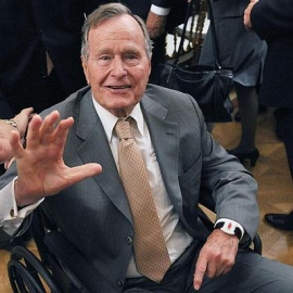 El expresidente de EEUU George Bush padre. AFP