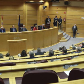 Sesión constitutiva de la comisión conjunta del Senado que tramitará las medidas aprobadas por el Gobierno al amparo del artículo 155 de la Constitución. EFE/ Ballesteros