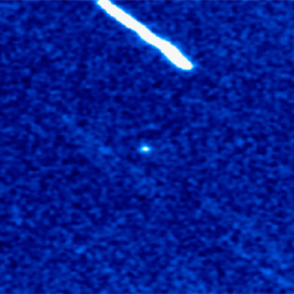 El asteroide o cometa A/2017 U1, en el centro de la imagen./QUEEN'S UNIVERSITY BELFAST