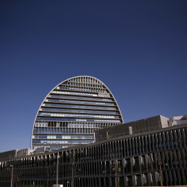 La sede del BBVA en el barrio de Las Tablas, en la zona norte de Madrid. REUTERS/Juan Medina