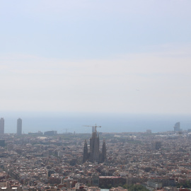 Vistes de Barcelona des del búnquers del Carmel, en una imatge d'arxiu