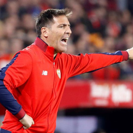 Berizzo, hace unos días durante un partido. EFE/Julio Muñoz