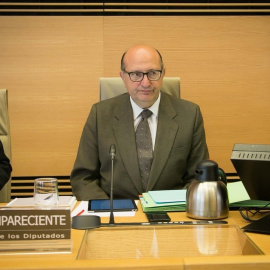 El presidente del Tribunal de Cuentas, Ramón Álvarez de Miranda, en el Congreso. E.P.
