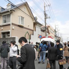 Domicilio en el que fueron hallados los restos de nueve cadáveres, en Zama. / REUTERS